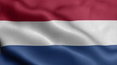 Avusturya bayrağı rüzgarda dalgalanıyor..