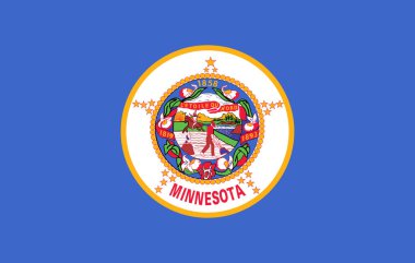 Amerika Birleşik Devletleri 'ne ait Minnesota bayrağı..