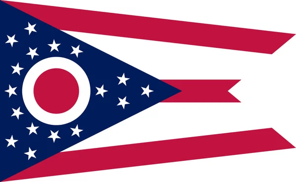アメリカ合衆国に属するオハイオ州の旗 — ストック写真