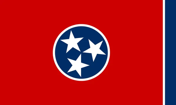 Bandera Del Estado Tennessee Perteneciente Los Estados Unidos América —  Fotos de Stock