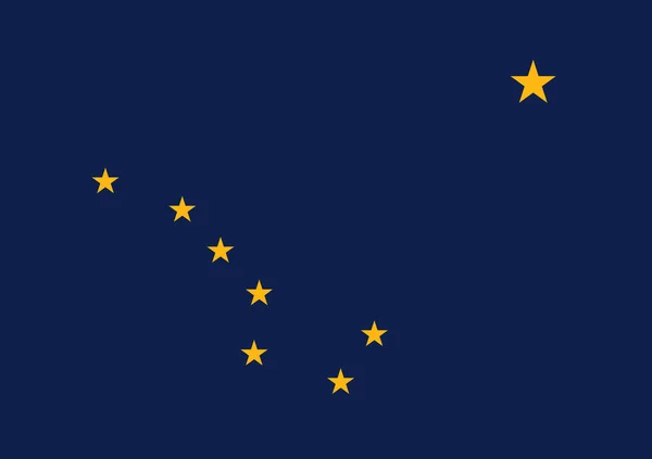 Прапор Штату Аляска Належить Сполученим Штатам Америки — стокове фото