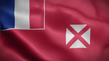 Wallis ve Futuna Animasyon 4K Bayrağı
