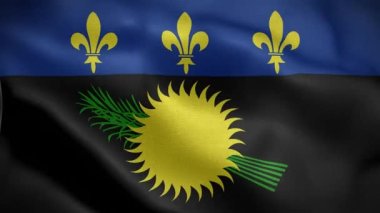 Guadalupe Ülke Animasyon 4k Bayrağı