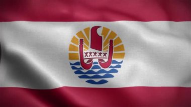 Fransız Polinezyası Ülke Animasyon 4k Bayrağı