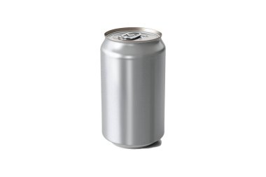 Aluminum soda can model for branding 3d illustration