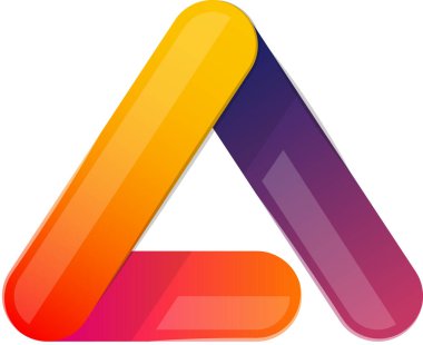 Arkaplanda izole edilmiş modaya uygun ve minimal biçimdeki bir logo illüstrasyonu