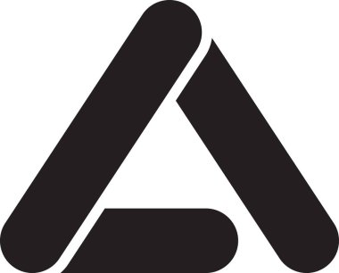 Arkaplanda izole edilmiş modaya uygun ve minimal biçimdeki bir logo illüstrasyonu