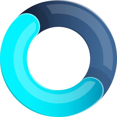 Arkaplanda izole edilmiş modaya uygun ve minimal biçimdeki O logosu illüstrasyonu