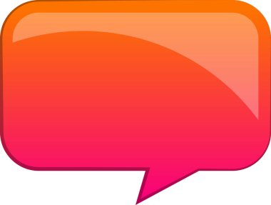 Moda ve arka planda izole edilmiş minimal stilde soyut konuşma kutusu logosu illüstrasyonu