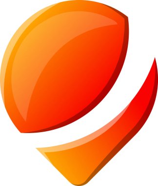 Moda ve arka planda izole edilmiş minimal biçimdeki soyut logo illüstrasyonu