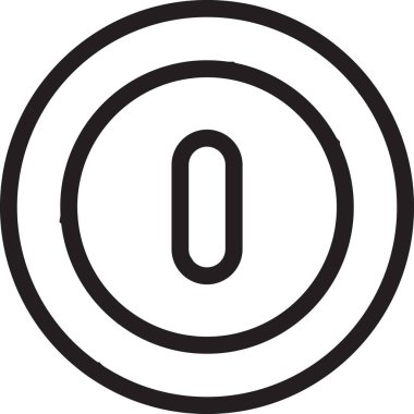 Arkaplanda izole edilmiş modaya uygun ve minimal şekilde tuş takımı logosu resimlemesi açılıp kapatılıyor