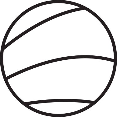 Arka planda izole edilmiş modaya uygun ve minimal biçimde soyut çember ve çizgi logo illüstrasyonu