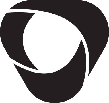 Arka planda soyut üçgen ve çember logosu modayı ve en düşük biçimi izole eder