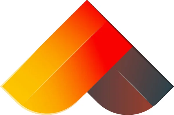 Abstraktes Dreieck Logo Trendigen Und Minimalistischen Stil Isoliert Auf Hintergrund — Stockvektor
