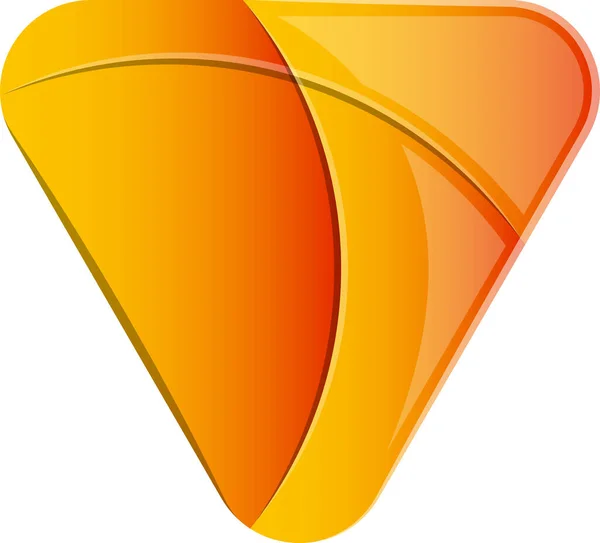 Logotipo Triángulo Abstracto Estilo Moderno Minimalista Aislado Sobre Fondo — Vector de stock