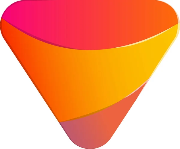 Logotipo Triángulo Abstracto Estilo Moderno Minimalista Aislado Sobre Fondo — Vector de stock
