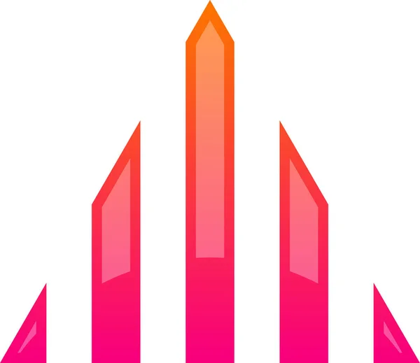 Abstraktes Dreieck Berg Logo Illustration Trendigen Und Minimalistischen Stil Isoliert — Stockvektor
