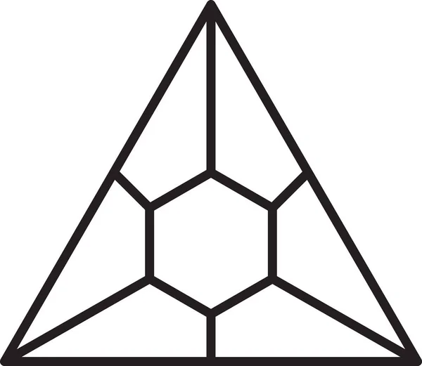 Abstract Pirâmide Triângulo Logotipo Ilustração Moda Estilo Mínimo Isolado Fundo — Vetor de Stock
