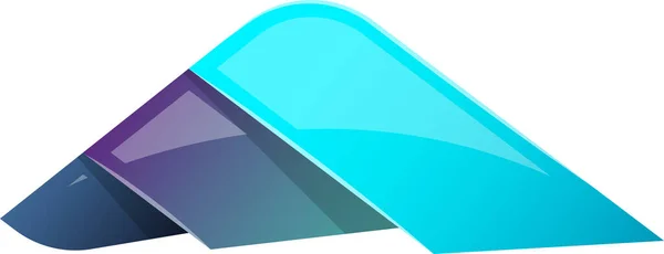 Ilustración Logotipo Montaña Triángulo Abstracto Estilo Moderno Mínimo Aislado Fondo — Vector de stock