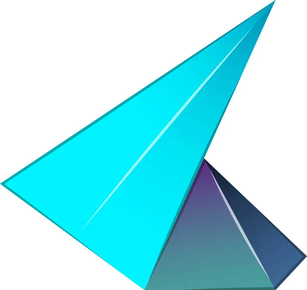 Illustration Abstraite Logo Montagne Triangle Dans Style Tendance Minimal Isolé — Image vectorielle