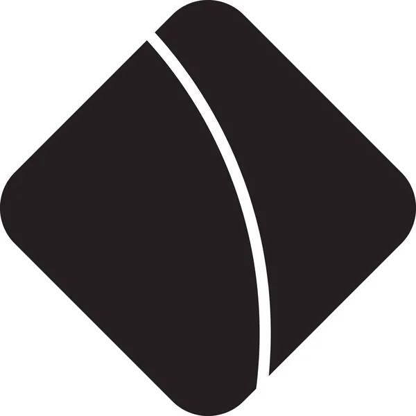 Ilustrasi Logo Persegi Abstrak Dengan Gaya Trendi Dan Minimal Diisolasi - Stok Vektor