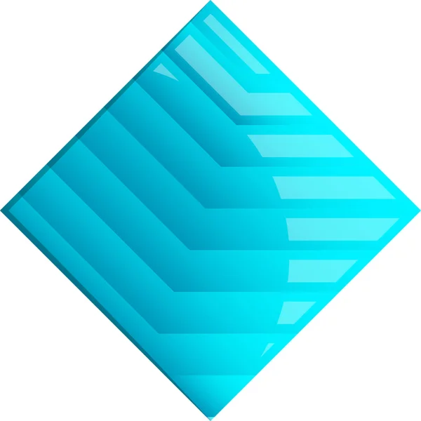 Ilustración Abstracta Del Logotipo Cuadrado Estilo Moderno Minimalista Aislado Sobre — Vector de stock