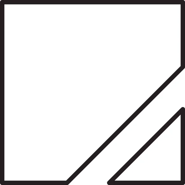 Иллюстрация Абстрактного Квадратного Логотипа Тривиальном Минималистичном Стиле Заднем Плане — стоковый вектор