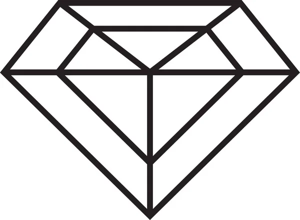Абстрактна Алмазна Ілюстрація Логотипу Модному Мінімальному Стилі Ізольовані Фоні — стоковий вектор
