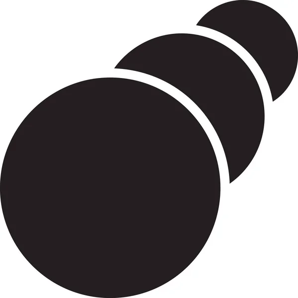 Abstrakte Überlappende Kreis Logo Illustration Trendigen Und Minimalistischen Stil Isoliert — Stockvektor