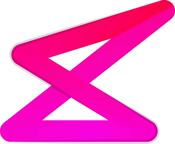 Абстрактная Иллюстрация Логотипа Линии Треугольника Модном Минимальном Стиле Фоне — стоковый вектор