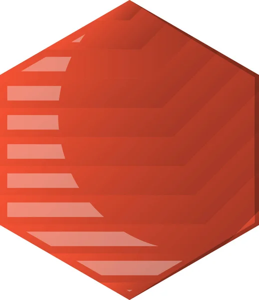 Ilustración Abstracta Del Logotipo Línea Hexágono Estilo Moderno Minimalista Aislado — Vector de stock