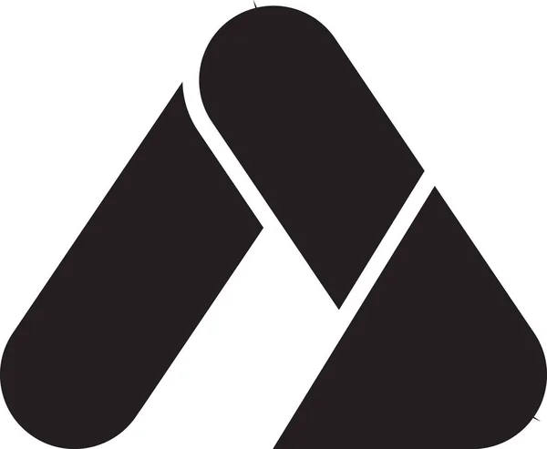 Lettre Abstraite Une Illustration Logo Dans Style Tendance Minimal Isolé — Image vectorielle