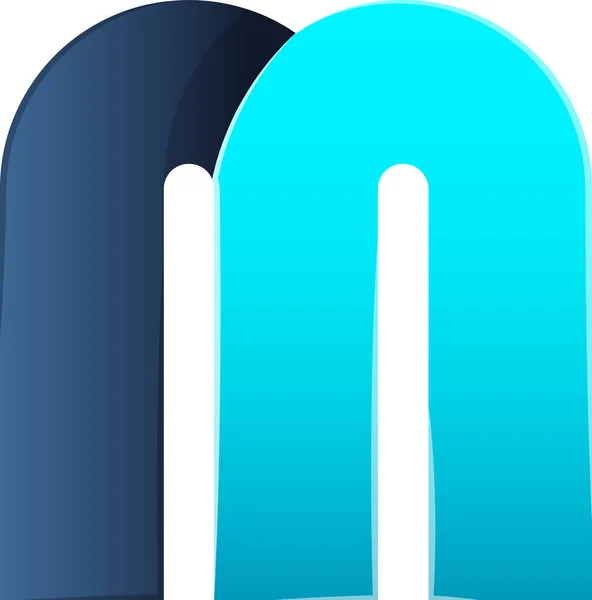 Letra Abstracta Logo Ilustración Estilo Moderno Minimalista Aislado Sobre Fondo — Vector de stock