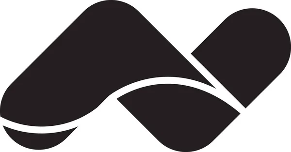 Abstrato Letra Logotipo Ilustração Moda Estilo Mínimo Isolado Fundo — Vetor de Stock