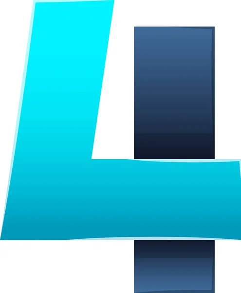 Abstrakcyjna Litera Ilustracja Logo Modnym Minimalnym Stylu Odizolowanym Tle — Wektor stockowy