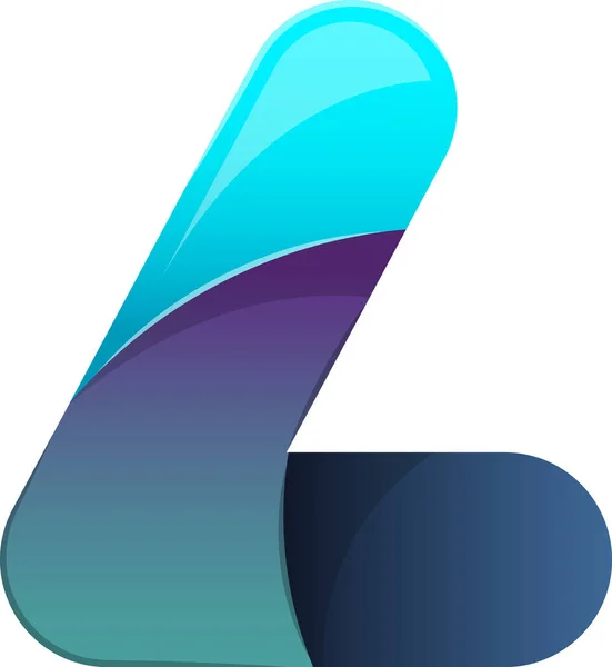 Abstracte Letter Logo Illustratie Trendy Minimale Stijl Geïsoleerd Achtergrond — Stockvector