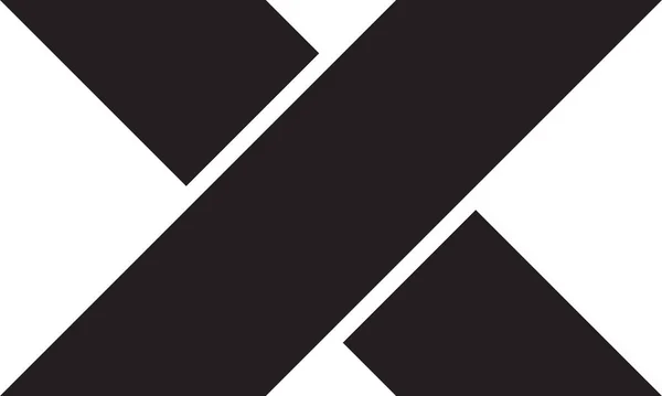 Moda Arka Planda Izole Edilmiş Biçimdeki Harfi Logo Illüstrasyonu — Stok Vektör