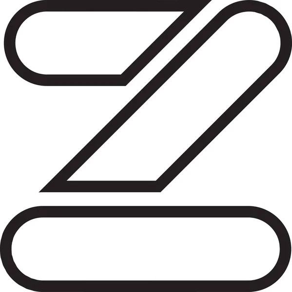 Abstrakter Buchstabe Logo Illustration Trendigen Und Minimalistischen Stil Isoliert Auf — Stockvektor