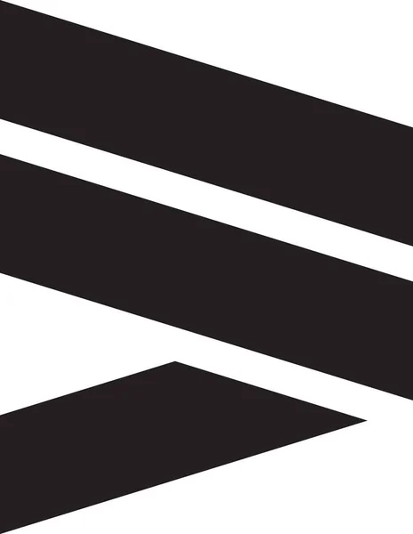 Abstrakcyjne Logo Przycisku Odtwarzania Ilustracji Modnym Minimalnym Stylu Izolowane Tle — Wektor stockowy