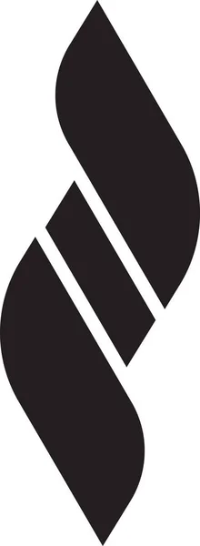 Abstraktní Tři Řádky Logo Ilustrace Módním Minimálním Stylu Izolované Pozadí — Stockový vektor
