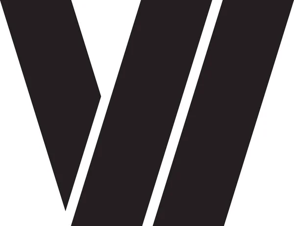 Анотація Трьох Ліній Логотипу Ілюстрація Модному Мінімальному Стилі Ізольовані Фоні — стоковий вектор