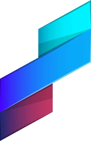 Illustration Abstraite Logo Trois Lignes Dans Style Tendance Minimal Isolé — Image vectorielle
