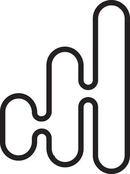Абстрактная Горная Иллюстрация Логотипа Тривиальном Минималистичном Стиле Изолированная Заднем Плане — стоковый вектор
