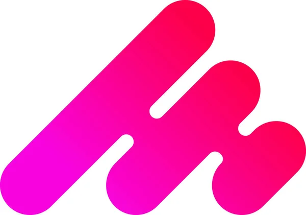 Ilustrasi Logo Gunung Abstrak Dengan Gaya Trendi Dan Minimal Diisolasi - Stok Vektor