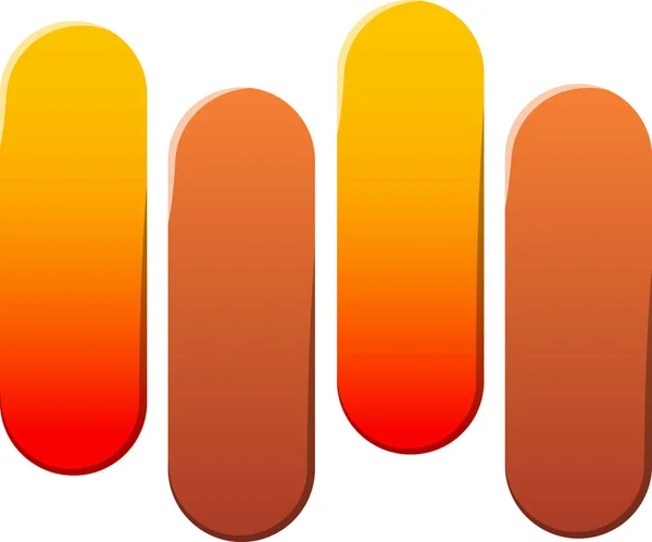 Abstracte Golf Lijn Logo Illustratie Trendy Minimale Stijl Geïsoleerd Achtergrond — Stockvector