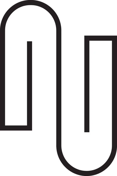 Abstrakt Berg Logotyp Illustration Trendig Och Minimal Stil Isolerad Bakgrunden — Stock vektor