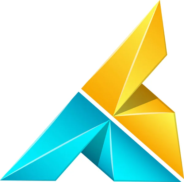 Abstracte Vleugel Logo Illustratie Trendy Minimale Stijl Geïsoleerd Achtergrond — Stockvector