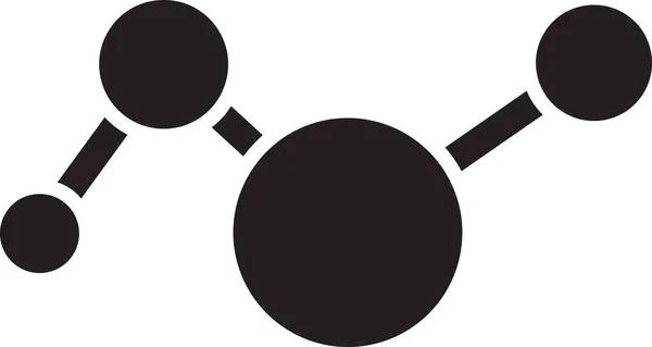 Ilustración Abstracta Punto Logotipo Conexión Estilo Moderno Minimalista Aislado Sobre — Vector de stock