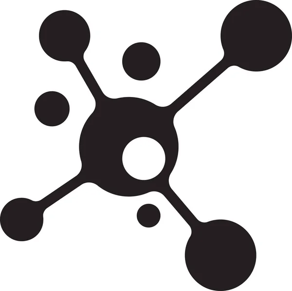 Αφηρημένη Dot Και Σύνδεση Εικονογράφηση Λογότυπο Μοντέρνο Και Minimal Στυλ — Διανυσματικό Αρχείο