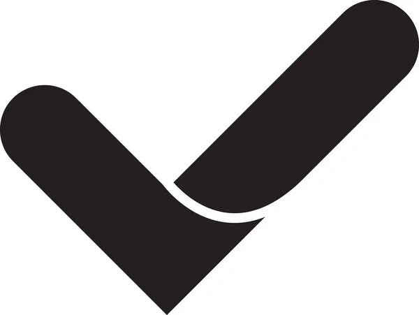 Ilustración Abstracta Del Logotipo Marca Verificación Estilo Moderno Minimalista Aislado — Vector de stock